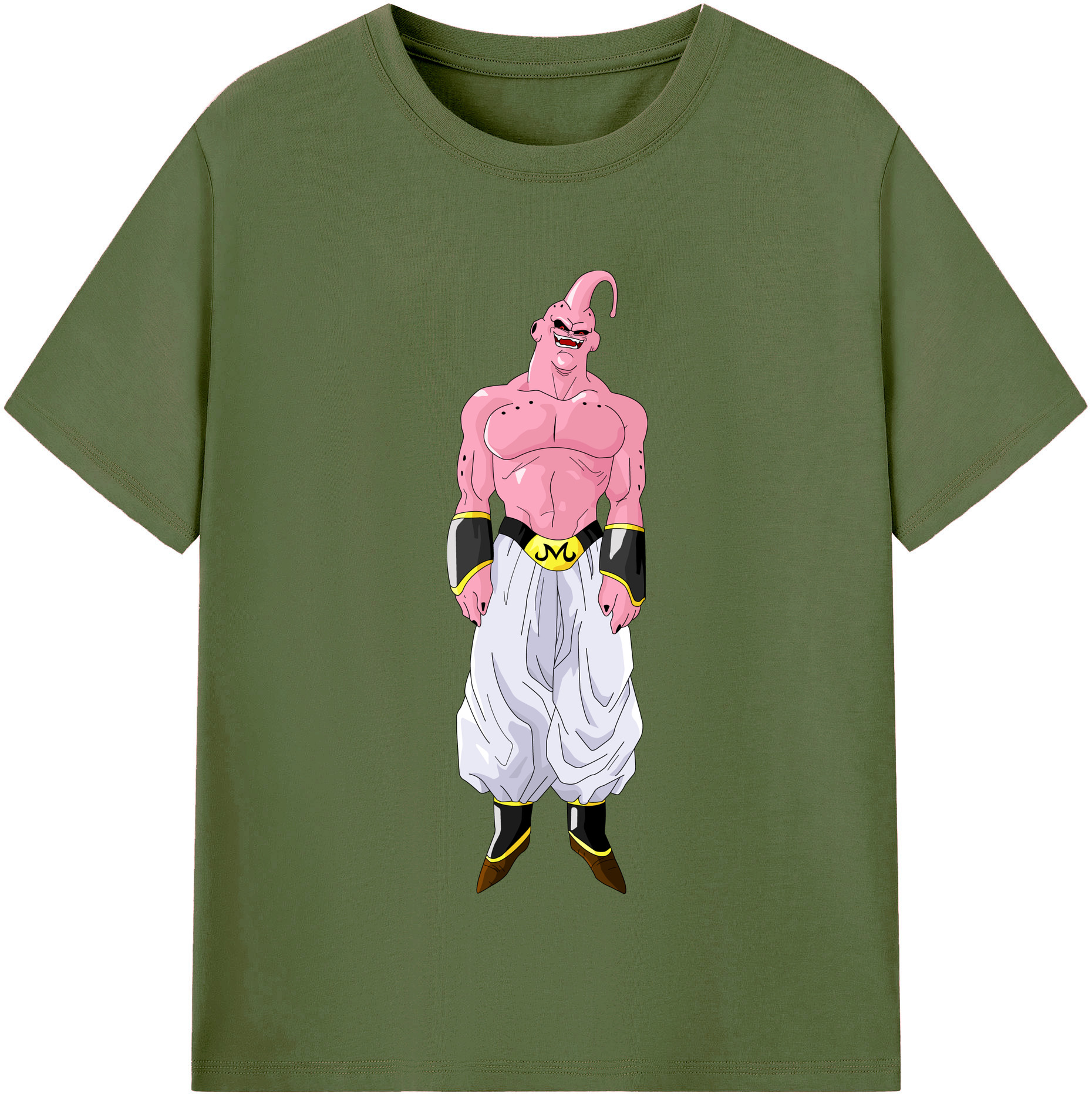 （画像用） ドラゴンボール 魔人ブウ DRAGON BALL Majin Buu 綿100％半袖Tシャツ（フロントプリント）